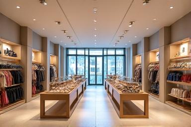 A stylish and modern retail store interior