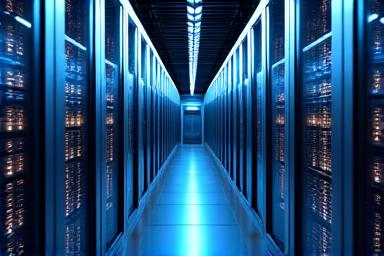 Server racks in a data center